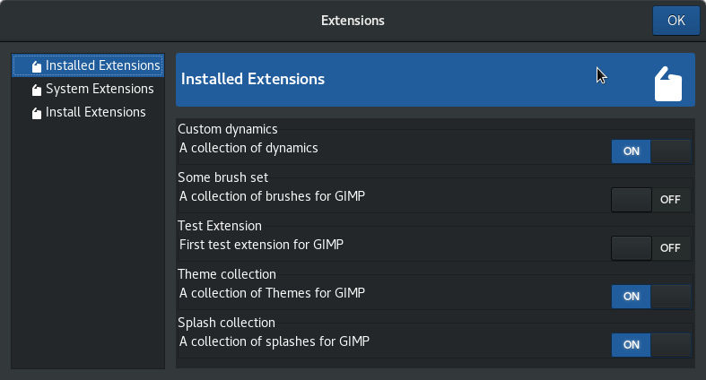 Extension management