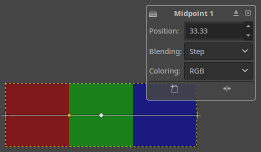 Step blending in gradient fills
