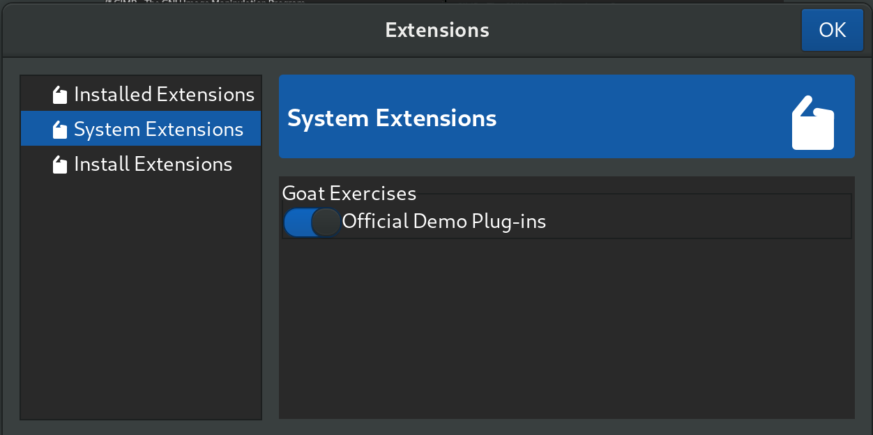 Goat Exercise as extension