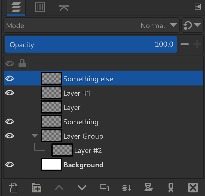 Linked layer concept replaced by layer search