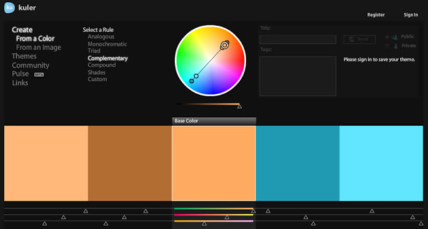 Gimp Color Chart