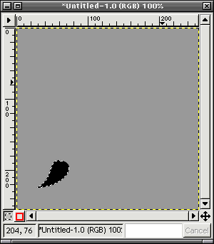 GIMP - Draw A Paint Brush