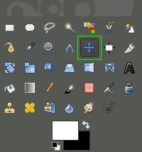 Ferramenta de movimentação do GIMP