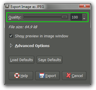 Export als JPG